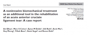 טיפול ביומכני, לא פולשני, ככלי עזר בשיקום אנשים שעברו קרע של הרצועה הצולבת הקדמית בברך. תיאור מקרה
